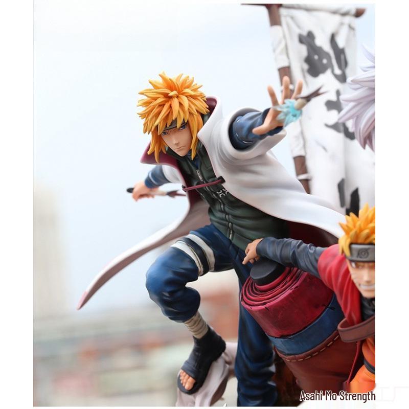 Naruto Kizuna Shukumei Uzumaki Naruto, Jiraiya & Minato Statue Ornament Blind Box