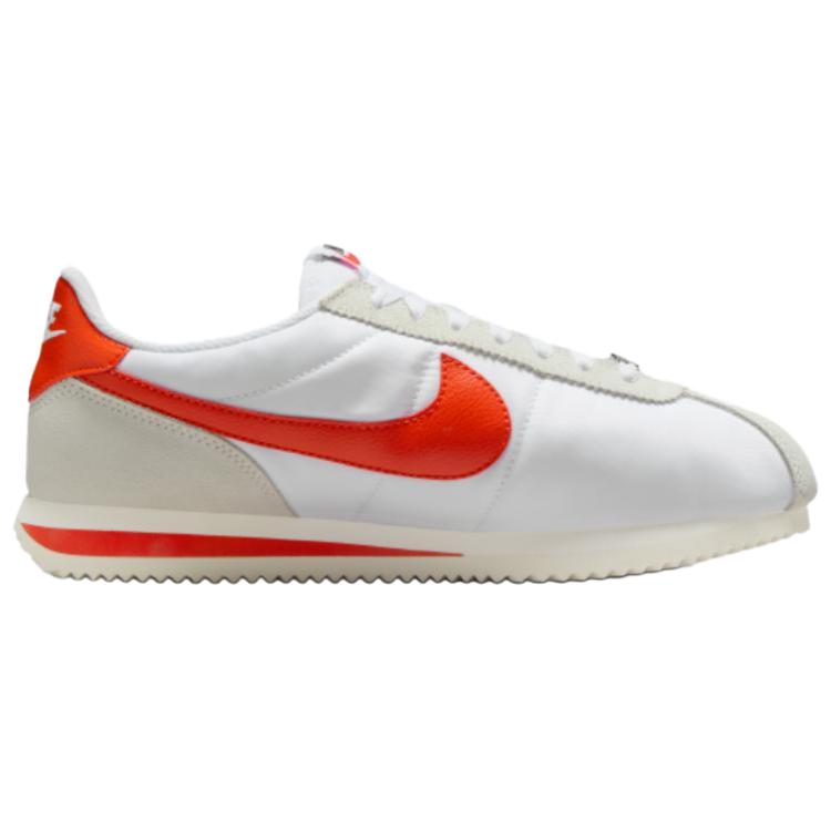 Nike Classic Cortez Comfortable Durable Running Shoes Women Sneakers White Red DZ2795-104