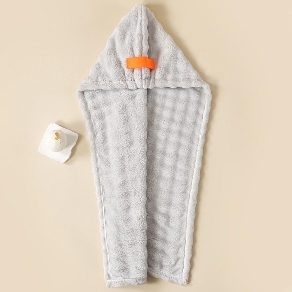 Microfiber Quickly Hair Dry Towel Super Absorbent Hair Dry Wrap Bonnets  Hair Care серый