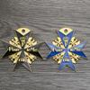 Prussia, Blue, Black, Marx Medal, Bravery Merit, Medal, Souvenir, Badge