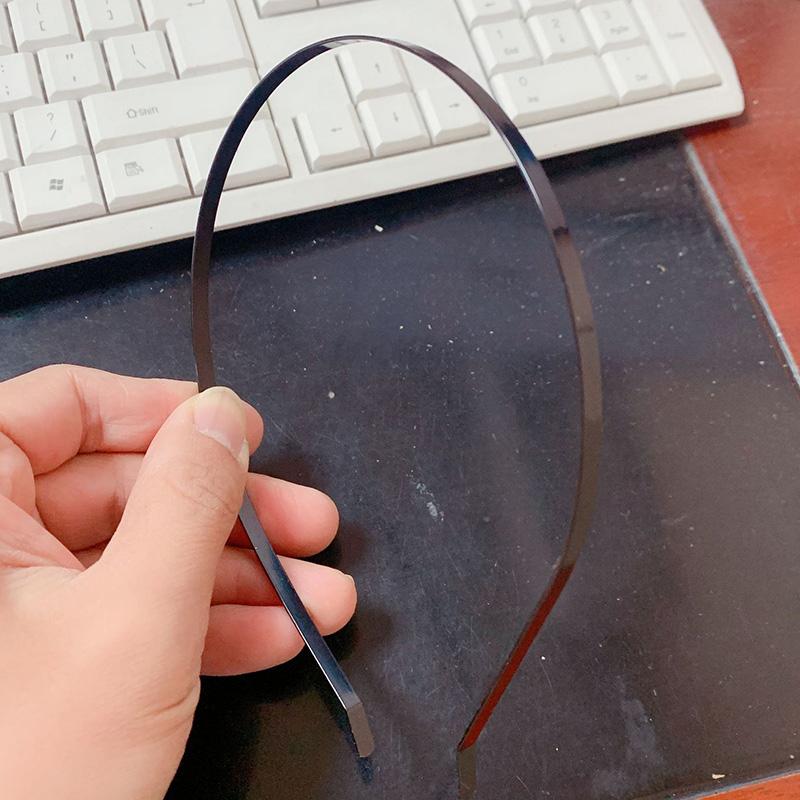 20~50pcs/bag Regular 3mm 4mm 5mm 6mm 7mm Metal Wire Headband Plain Iron Hair Hoops Tiara Base for DIY Hair Accessories