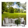 3D Stereo Green Tree Grass Wallpaper Sunlight Natural Scenery Mural Living Room Bedroom 3D Mural Wall Paper