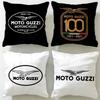 Classic Motorcycle Brand Moto Guzzi Cushion Cover Soft  EasyWash Pillow Case  Versatile for Couch Bed Travel and Office