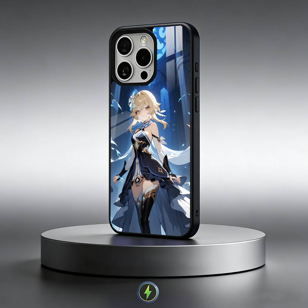 G-Genshin Lumine Impact   Phone Case For iPhone17,16,15,14,13,12,11 Plus,Pro Max Magnetic For Magsafe Wireless Charging