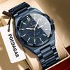 Top Business Men's Watches Stainless Steel Waterproof Luminous  Watch Date Week Quartz Casual Fashion  Wristwatch