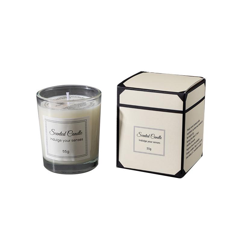 Cross-Border Aroma Candle: Long-lasting Soy Wax In Glass Cup for Home and Hotel Use