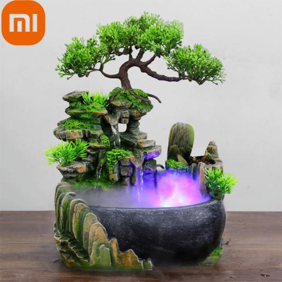 

Xiaomi имитация смолы рокарий поддельное дерево фэн-шуй водопад увлажнитель украшения