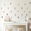 6Pcs Wall Decals, Flower Print Wall Stickers, Self-Adhesive Removable Waterproof Wall Decals for Home Bedroom Living Room Kids Room