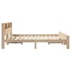 Platform Bed Frame with Headboard Brown 180 x 200 cm Wood Based Material