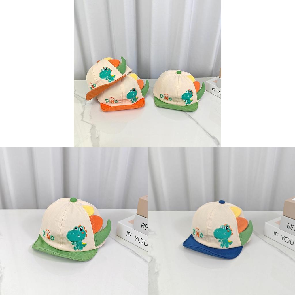 Dino Kids Sun Hat With Embroidered Animal Design For Toddlers 624 Months