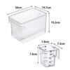 Yamazaki Rice Rice 5kg Measuring Cup 3379 Container, Airtight, Under-Sink Container, Capacity, Plate, Included, Clear,