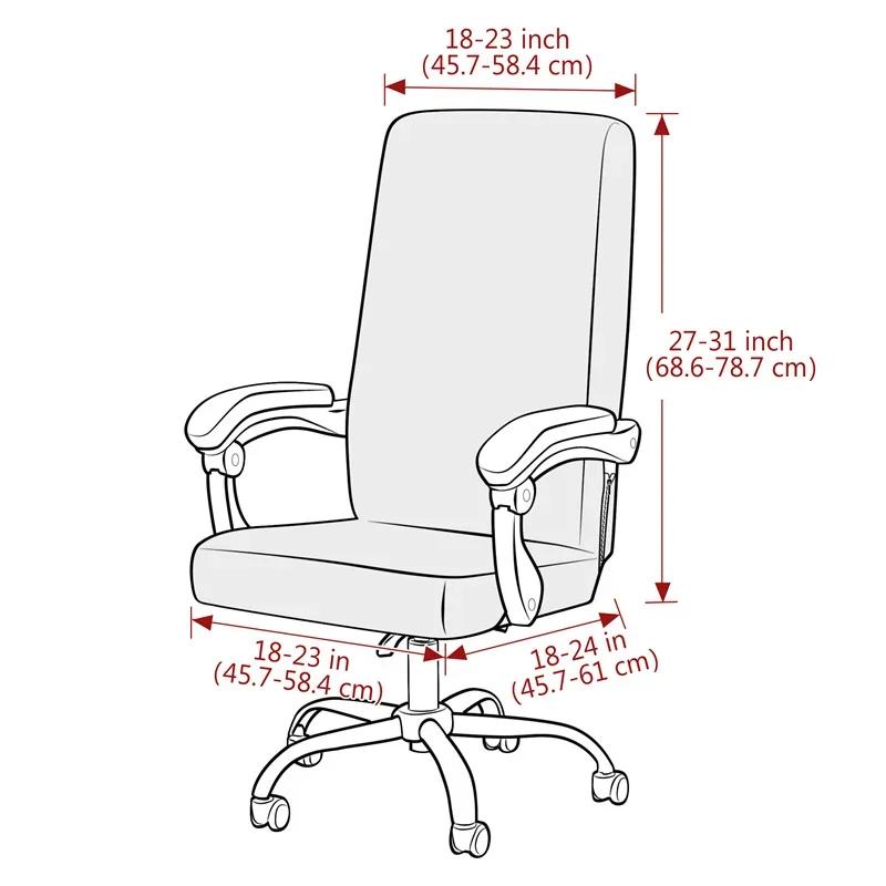 1pc Polar Fleece Chair Cover Water Repellent Solid Color Seat Slipcover Elastic All-inclusive Chair Case Game Room Home Office