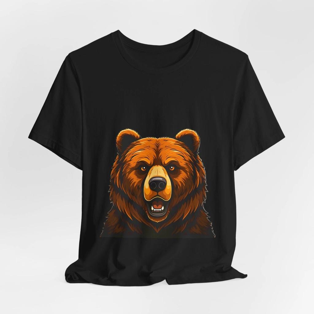 Roaring Bear Head Wildlife Graphic Tee