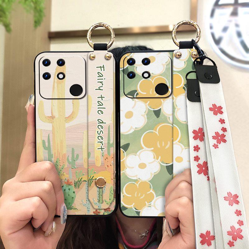 Ring Shockproof Phone Case For OPPO Realme Narzo 50A Back Cover Protective Dirt-resistant Anti-knock Soft case Anti-dust