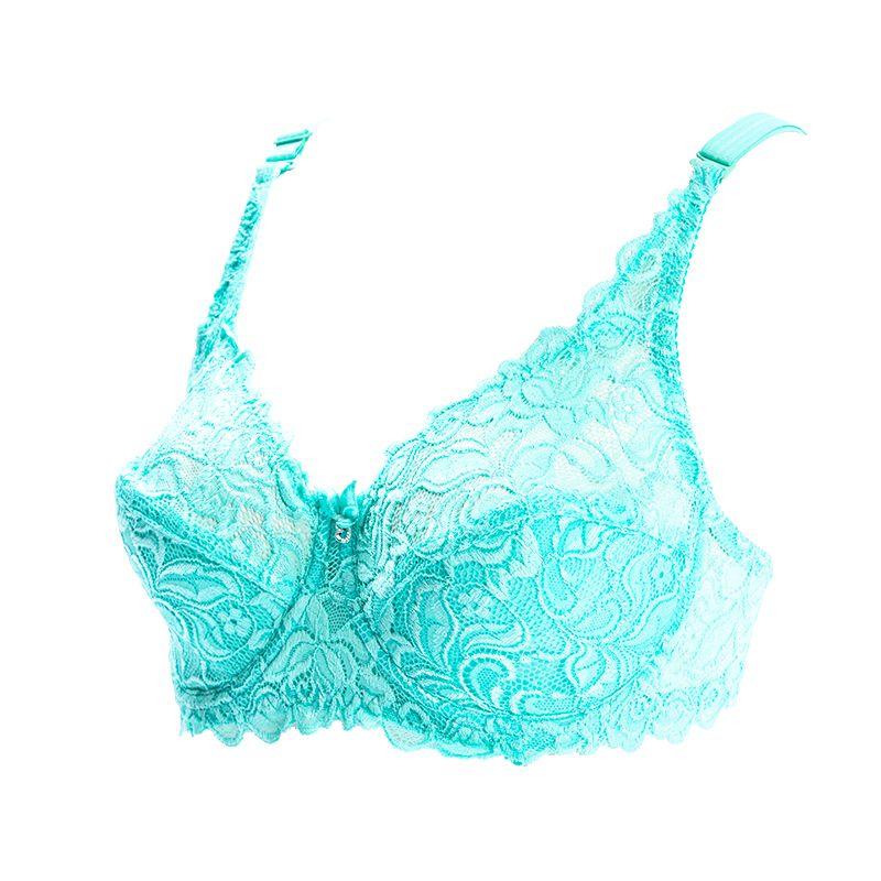 Большой женский кружевной бюстгальтер CDE — фото 10