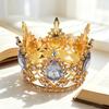 Xinjiang lamb crown colored doll headdress pet round rhinestone accessories ornament