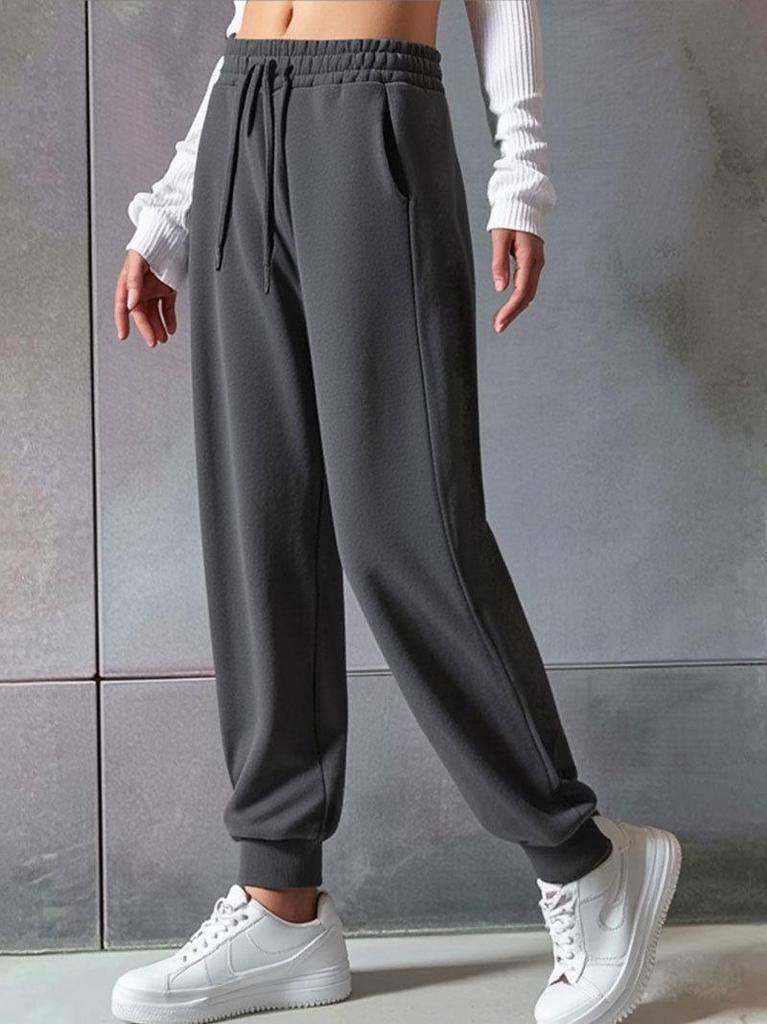 2026 Women's Casual Autumn/Winter Drawstring Sweatpants - European/American Style
