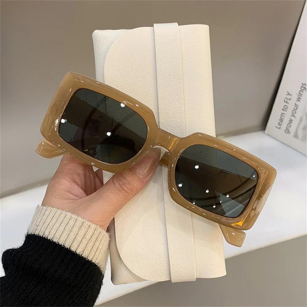 

Vintage Square Frame Sun Glasses Fashion Trendy for Men Women Shades Sunglasses Cool Popular Retro Hip-Hop Female Eyewear 2024 чай зеленый