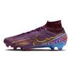 Kylian Mbappé x Nike Zoom Mercurial Superfly 9 Elite FG Dunkelrote Unisex-Sneaker Lila Universitätsblau Lebhaftes Lila DO9342-694