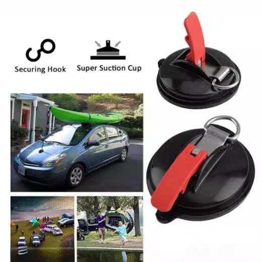 Vacuum Suction Cup Anchor with Fixed Hook Suction Cup Hook for Heavy-Duty Car Watch Strap Suitable for Car Household Bathroom