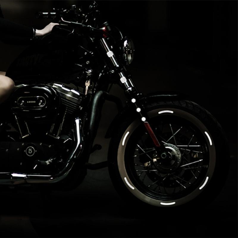 72Pcs Bike Reflective Stickers Reflective Decals Self-Adhesive Waterproof Reflective Tape Night Safety Sticker Reflector