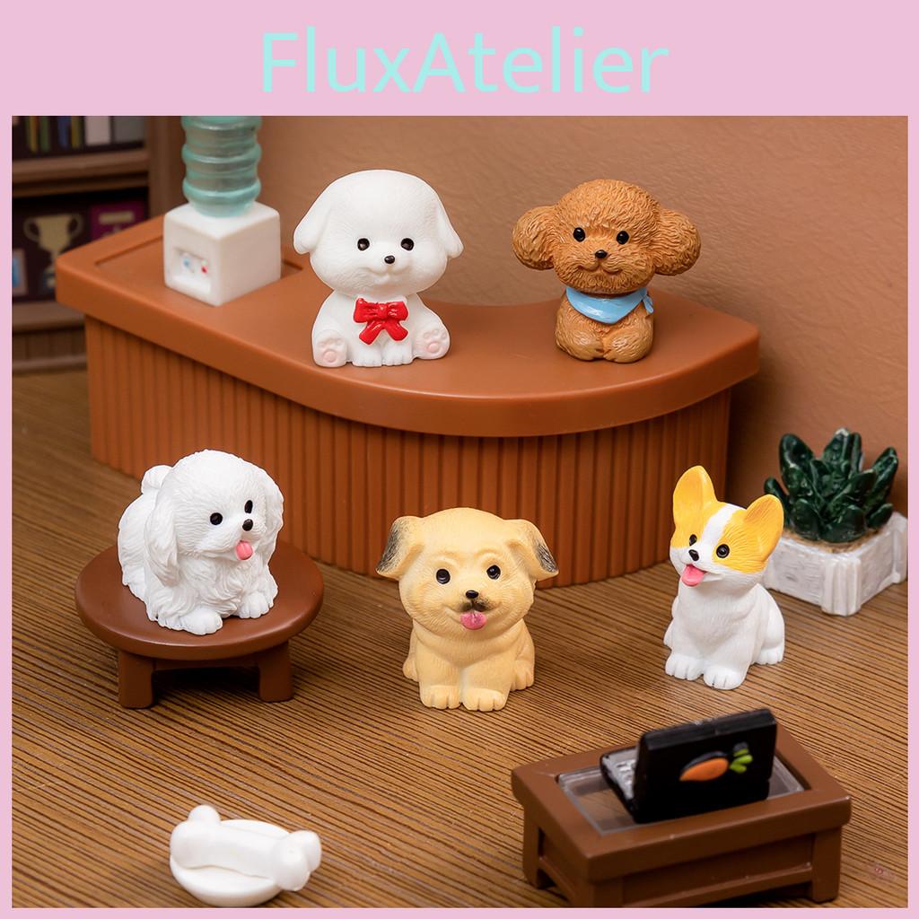 Adorable Mini Resin Dog Figurines For Desktop Or Car Decoration Blind Box