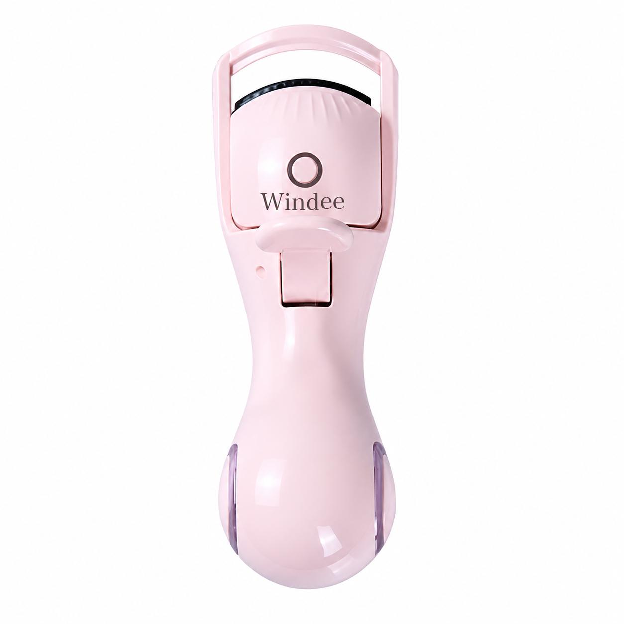 Windee Heated Eyelash Curler Portable Type-C Rechargeable Pink