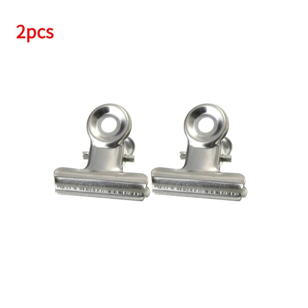 Stainless Steel Chip Bag Clips For Air Tight Seal Grip Food Sealing Clamp Clip  Binder Paper Photo File Stationary Binder Clip