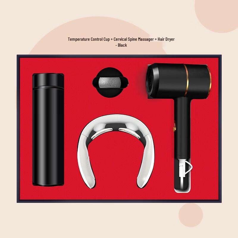 Shangqi Business Gift Set: Smart Mug, Neck Massager, Hair Dryer