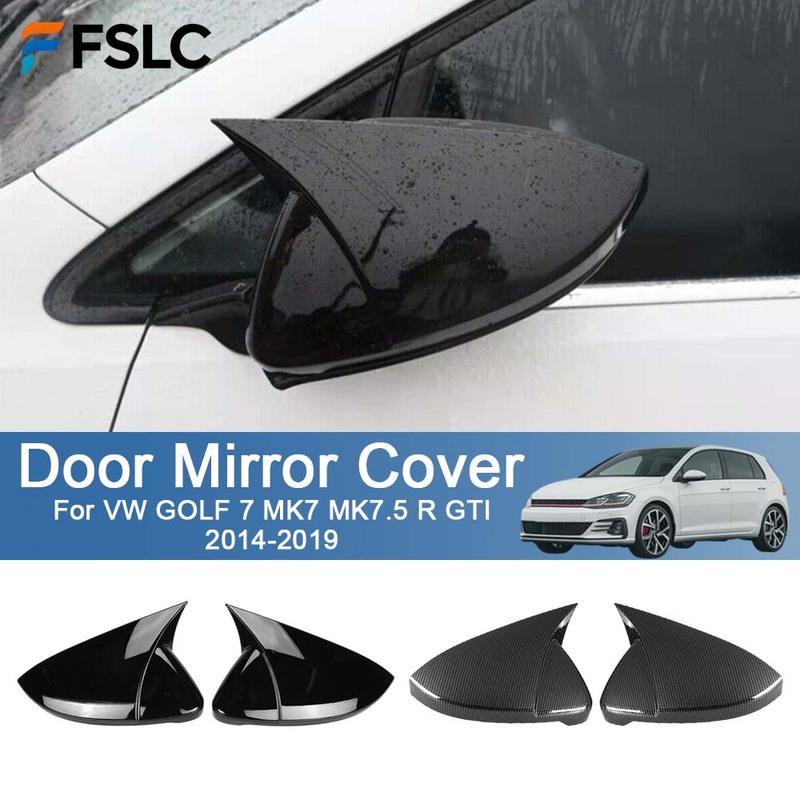 Cars Accessories Door Mirror Cover For VW GOLF 7 MK7 MK7.5 R GTI 2014- Car Rearview Accessories Car Styling Upgrade