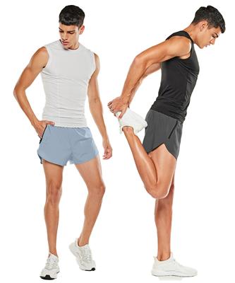 Teseulla [2Pack]*Functional Cool Running Mesh Lightweight 2.5-Part Shorts With Built-In Shorts (Type A)