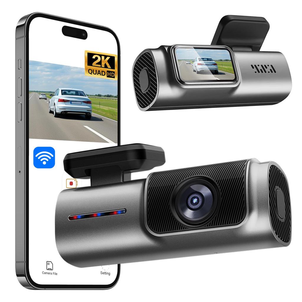 2K High-Definition Lipstick-Style Dash Cam with WiFi Connectivity