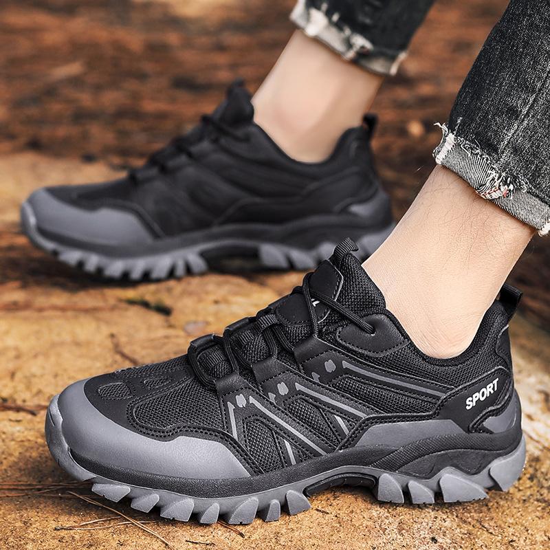 Couple Outdoor Hiking Shoes Comfortable Shock Absorption Non-slip Large Size Hiking Shoes Lightweight Couple Hiking Shoes