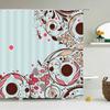 3D Printed Shower Curtains Tree Leaf Flower Plant Bathroom Curtain Waterproof Fabric Curtains Polyester Bath Screen