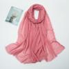 Hot-selling New Simple Solid Color Wrinkled Cotton and Linen Scarf, Soft and Skin-friendly In Winter, Warm Scarf Women