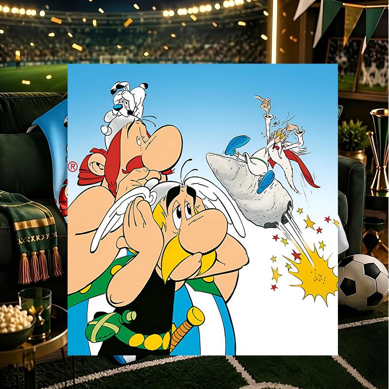 Asterix Friends Blanket Lightweight Flannel Bedding Blanket Perfect for Travel, Camping, Living Rooms, Offices, Sofas, Fan Christmas gift
