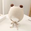 Warm Fabric Knitted Hat Pom-pom Design Winter Hat Stylish Earflap Beanie  For Boys
