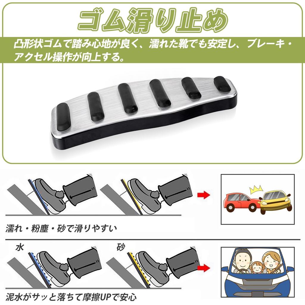 Koongloong Pedal Covers for Suzuki Jimny Jimny Sierra and Jimny Nomad JC74W Automatic Aluminum Pedal Accelerator Pedal Brake Set JB64W, JB74W, (AT