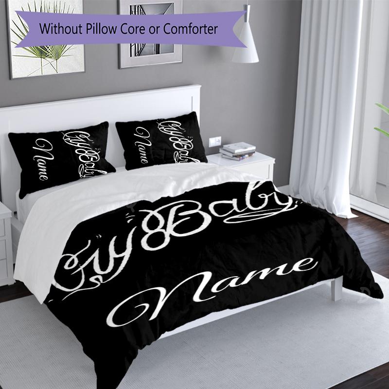 3pcs Custom Name Lil Peep Set,Includes 1 Duvet Cover and 2 Pillowcases,All-season Bedroom Decor