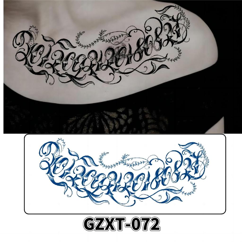 Waterproof Herbal Semi-Permanent Flower & Wings Sleeve Tattoo Sticker