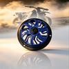 Universal Motorcycle Rotating Fan Cover Shockproof Plastic Spinner Radiator Protects Fan Blades for Bumpy Mountain Road Riding
