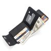 New Men's Embossed Bifold Wallet with Magnetic Buckle, Large Capacity and Multi-Card Slots