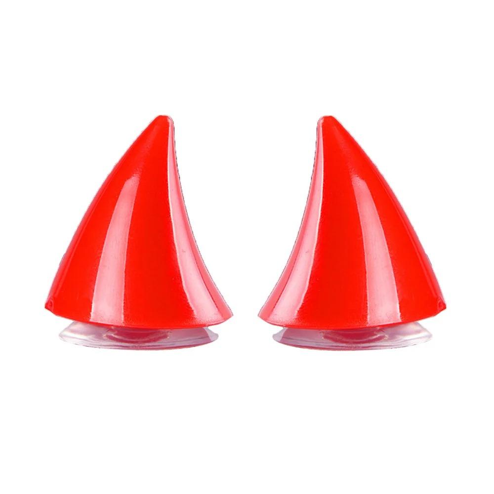 2Pcs Motorcycle Helmet Ornaments Devil Wings Colorful Horns Universal Motorbike Bicycle Car Styling Decoration Helmet Stickers