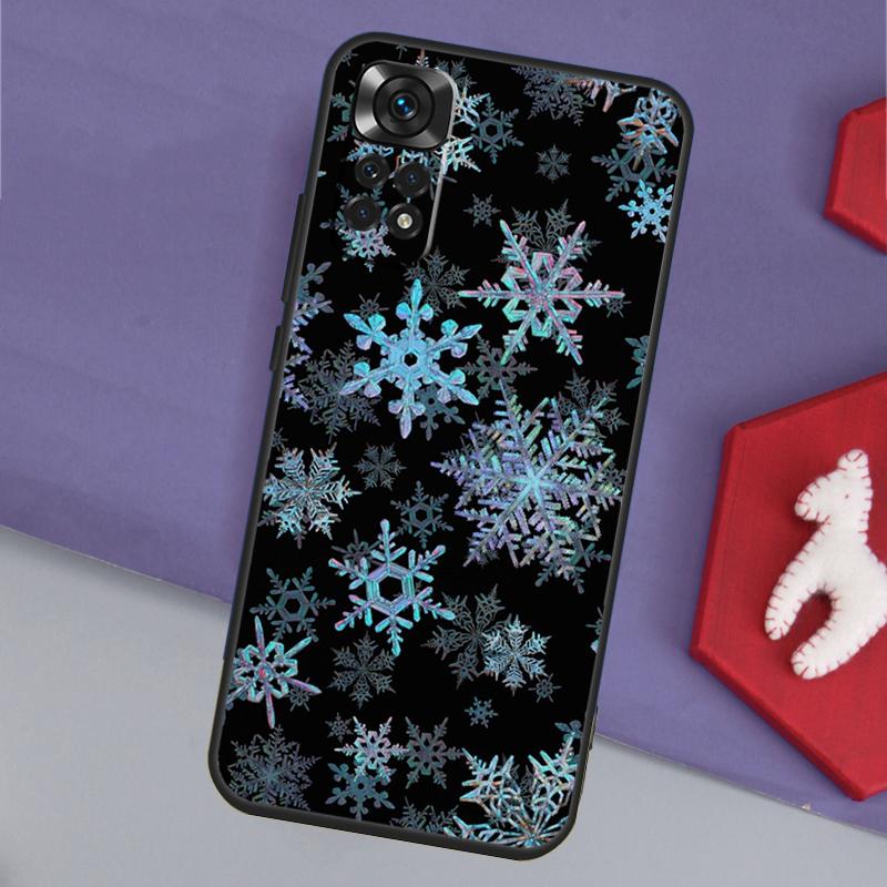 Snow Snowflake Winter Funda For Xiaomi Redmi Note 14 13 12 11 Pro 9 10 9S 10S 11S 12S Redmi 14C 10C 12C 13C Case