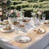 Lallisa 100 Pcs Burlap Printed Paper Place Mats 14 x 10 in Lace Disposable Dining Table Placemat Rectangle Brown Kitchen Table Mat Vintage Place Mat