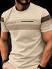 Summer Simple Print Men's Clothing Fashion Loose Men's T-Shirt Summer Outdoor Breathable Men Top New Round Neck Men Short Sleeve