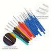 52pcs/set Crochet Hook Box Set Knitting Needles Thimble Measure Tape Locking Stitch Pins for DTY Craft Household SewingTools ZSY