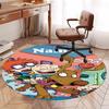 Custom Name Rugrats Printed Round Rug Carpet Chair Rug Area Rug Entryway Doormats,for Office Chair Living Room Bedroom Kitchen Room.