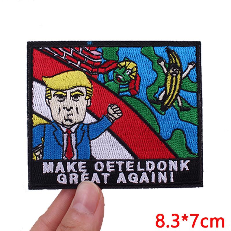 Netherland Oeteldonk Emblem Frog Patch Embroidered Patches Carnival For Netherland Embroidery Iron On Patches Jacket Diy Gifts