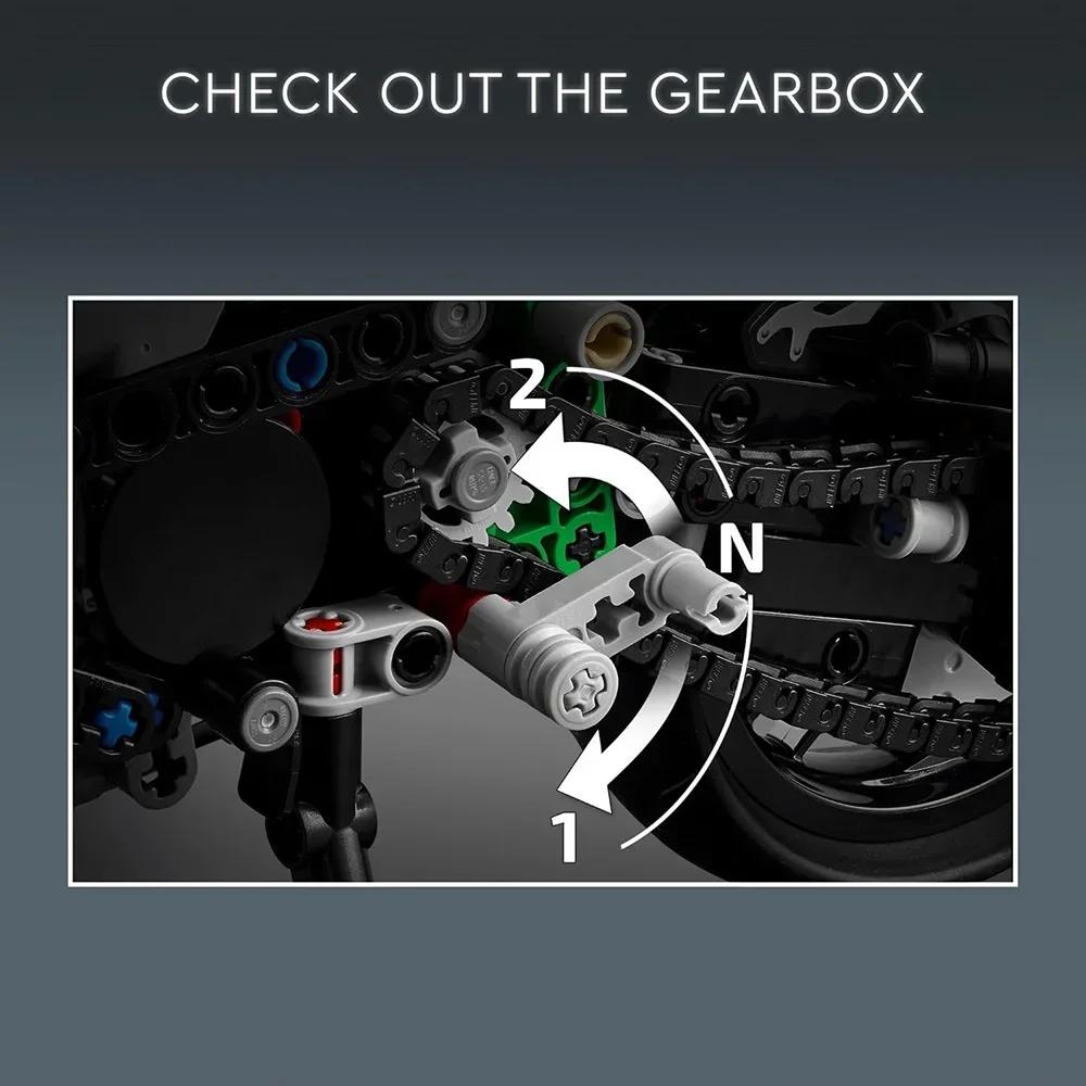 Technical Ninja H2R Motorcycle Building Blocks Set Collectible Block Kit for Boys Girls and Adults Motorcycle Scale Model